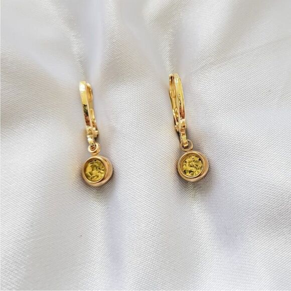 sunshine accessories Jewelry - 5 for $25 Tiny Crystal Charm Earrings Gold Huggie Hoops Rhinestone Diamond …